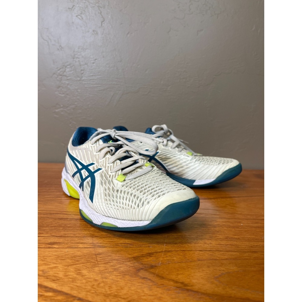 Asics Solution Speed FF Shoes Mens 6 White Tennis Court Sneakers Pickleball